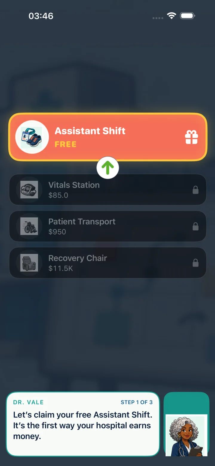 Med AdVenture first shift tutorial