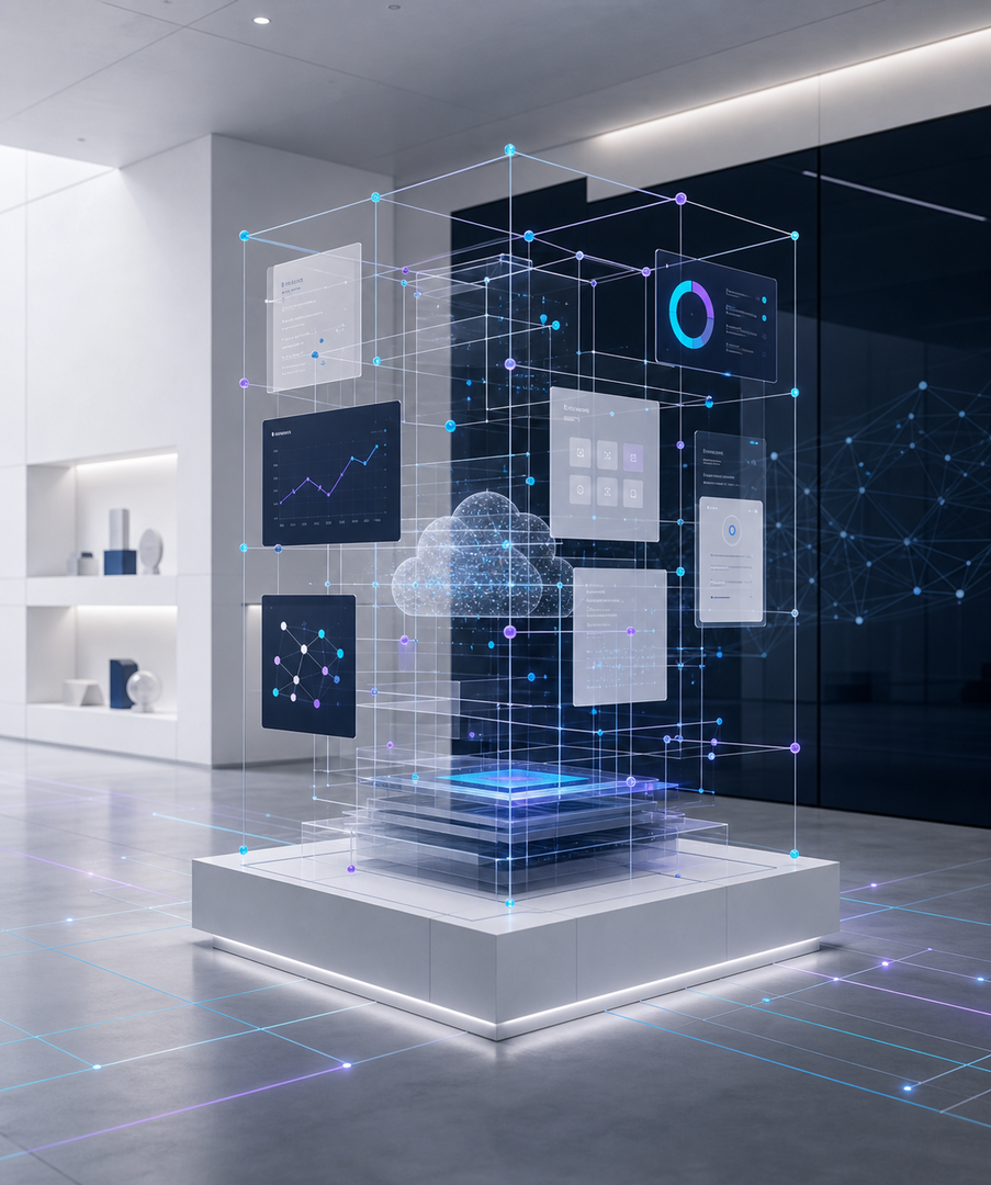 AxoNNexa lab installation showing connected apps and AI systems